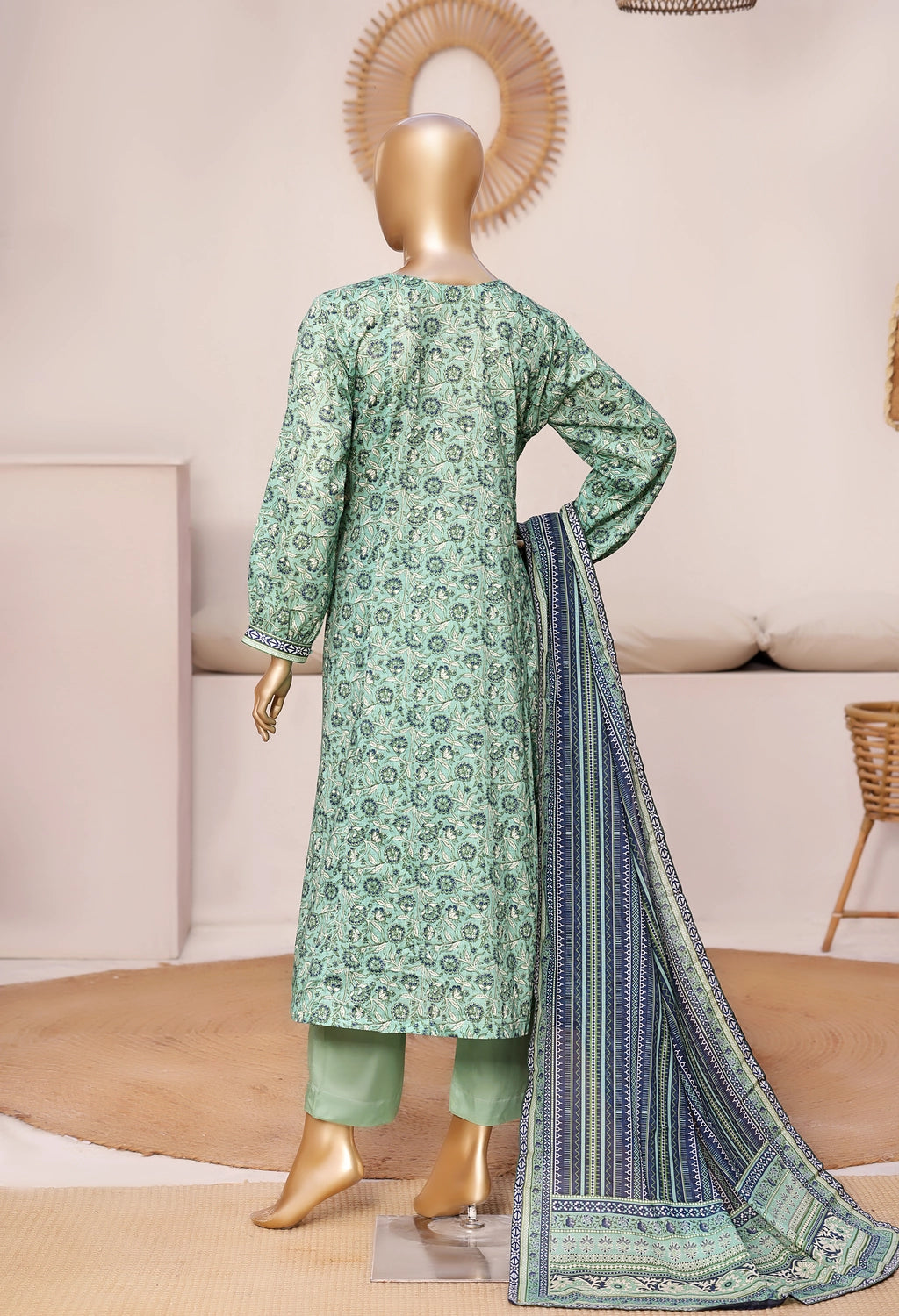 BinSaeed Printed Frock LSM328