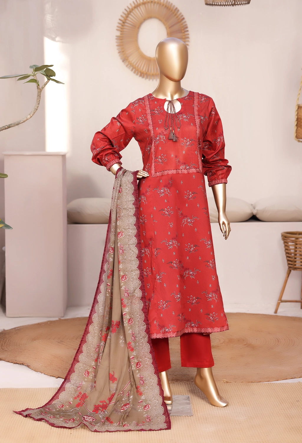 BinSaeed Printed Frock LSM316
