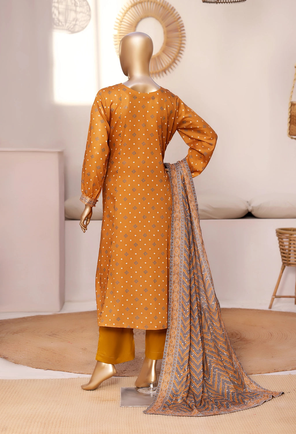 BinSaeed Printed Frock LSM314