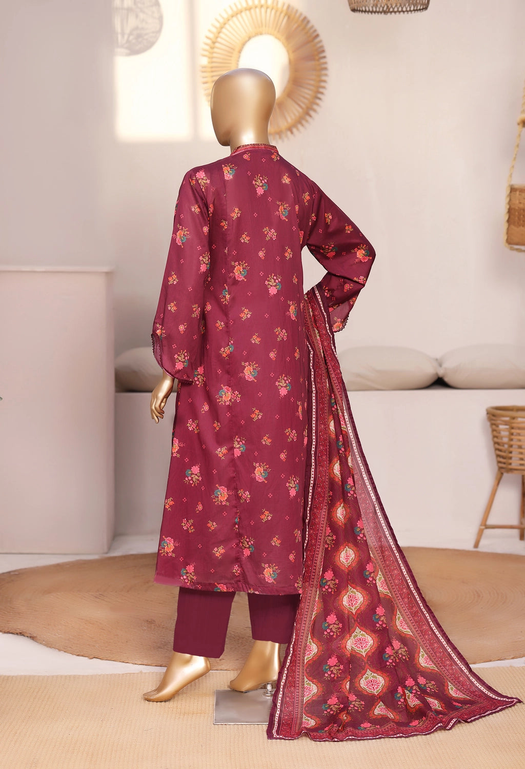 BinSaeed Printed Frock LSM341