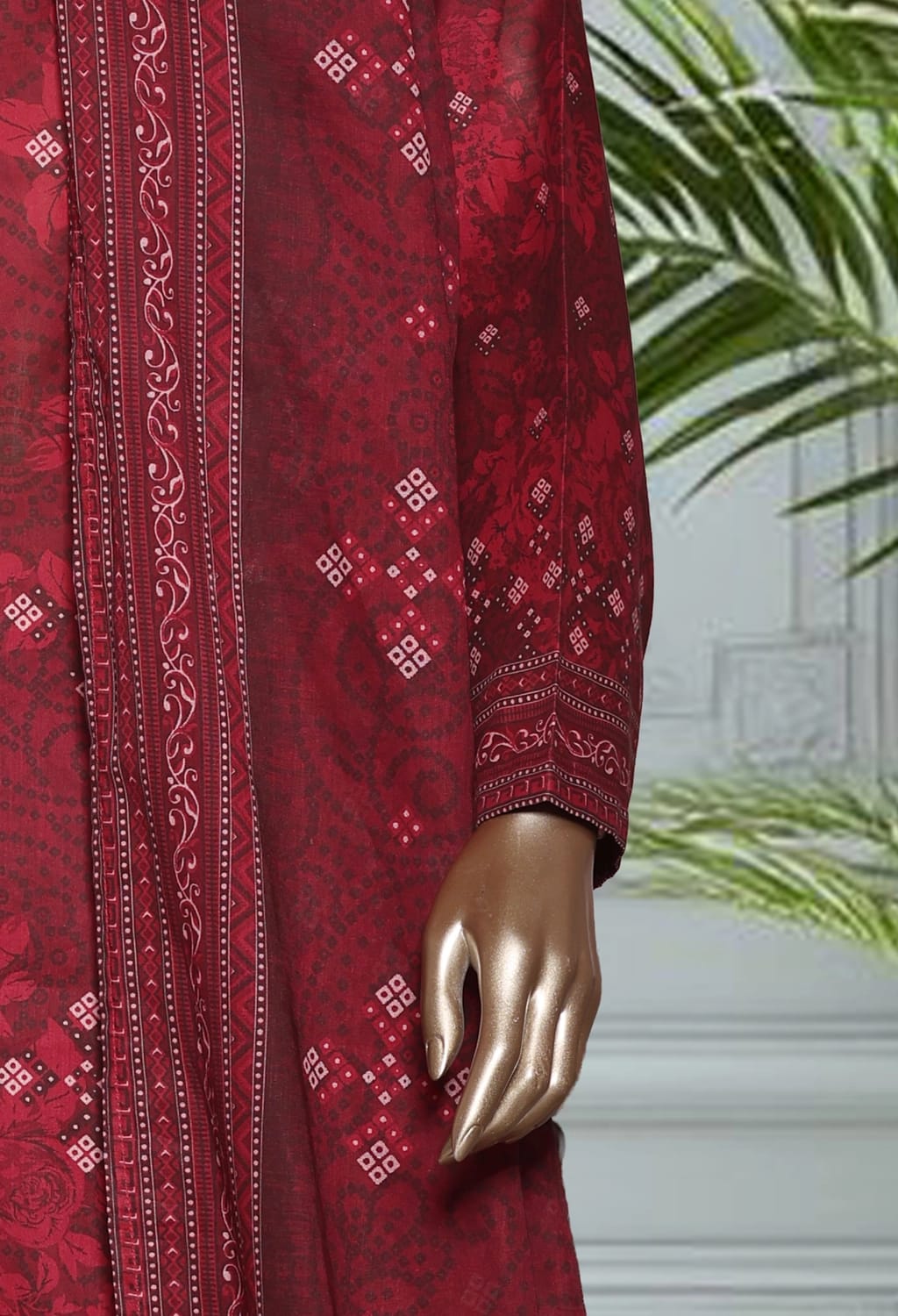 Binsaeed Lawn Printed 3pc (LSM103)
