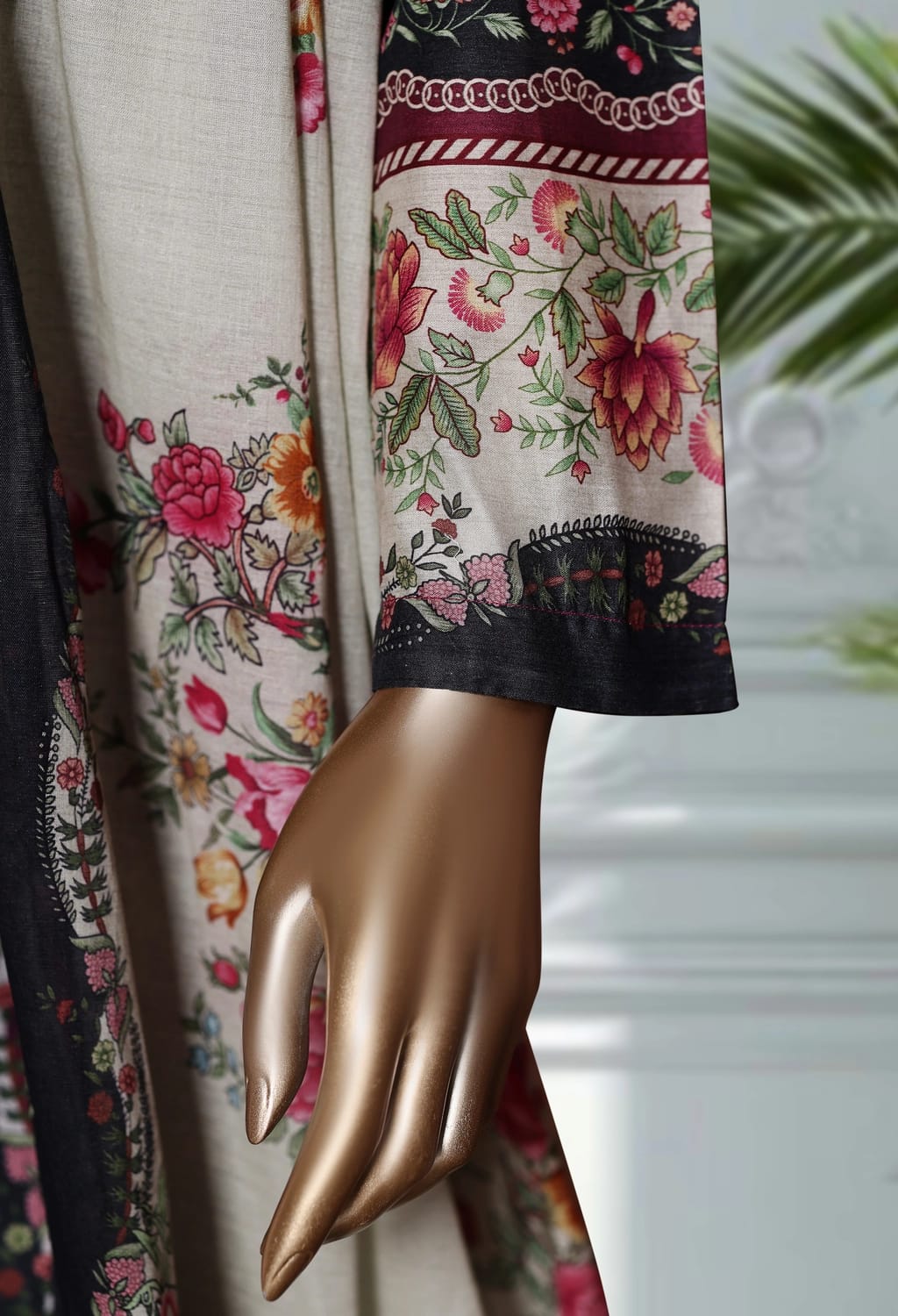 Binsaeed Lawn Printed 3pc (LSM088)