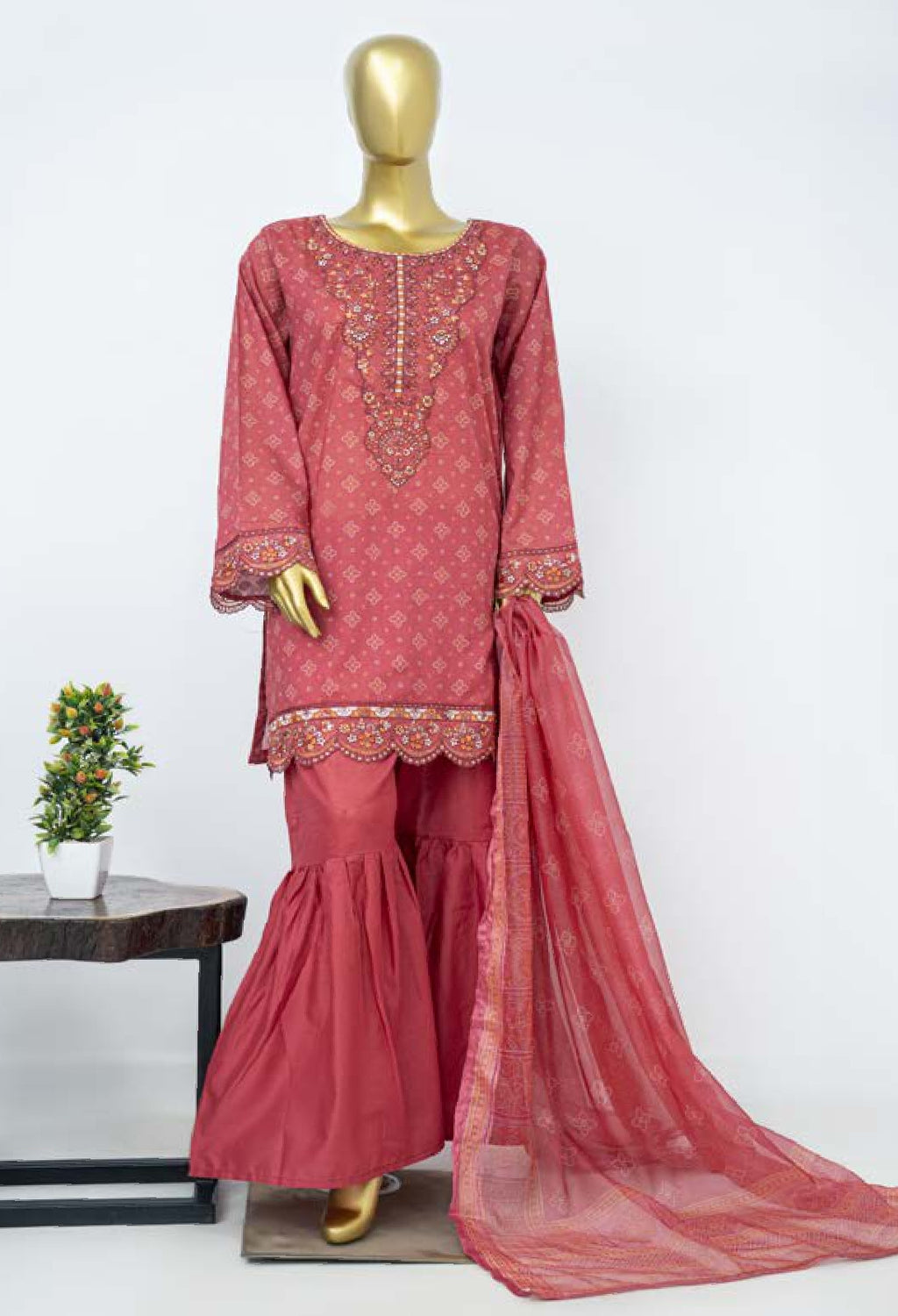BIN SAEED EXCLUSIVE EMBROIDERED 3PC COLLECTION 01