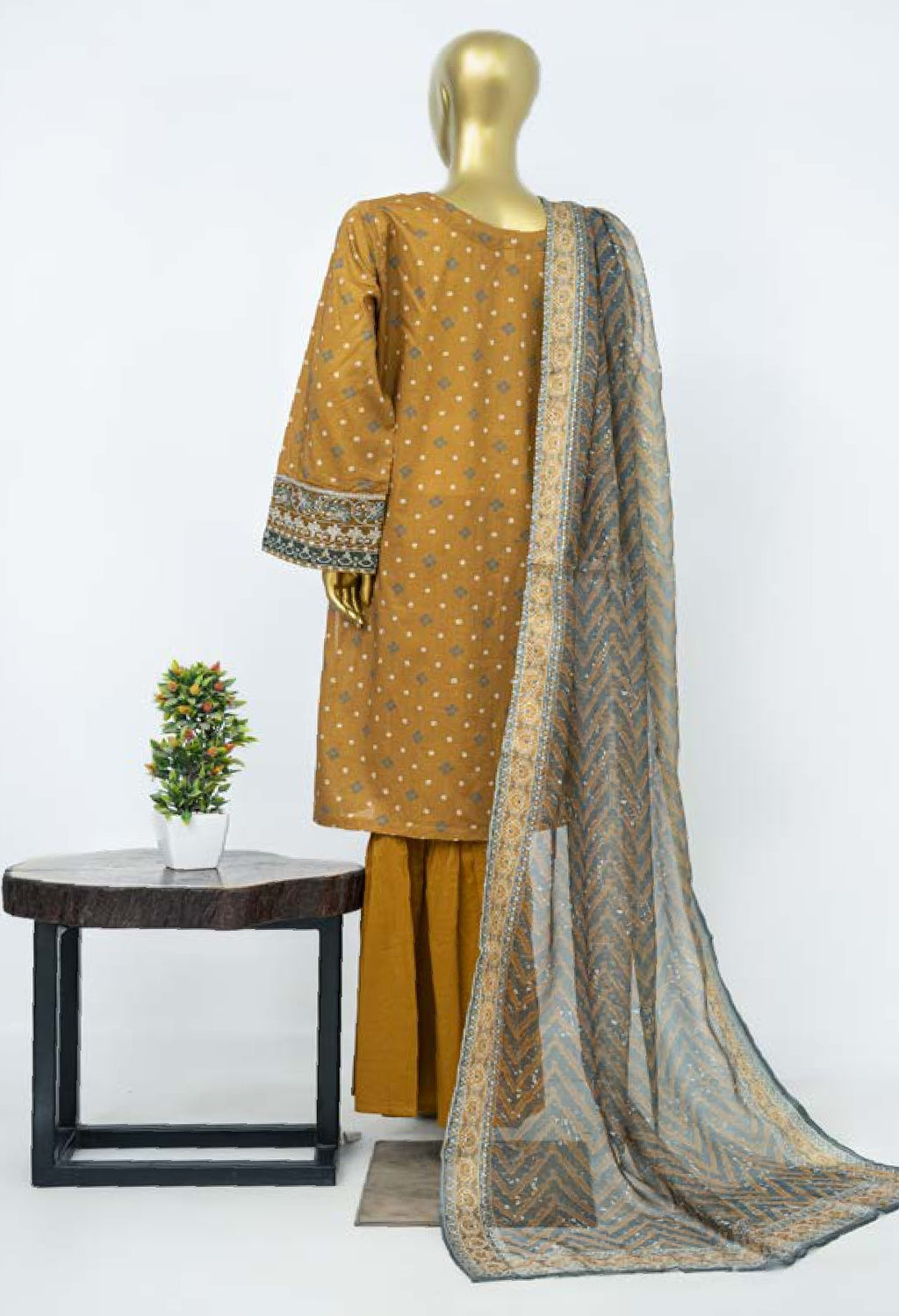 BIN SAEED EXCLUSIVE EMBROIDERED 3PC COLLECTION 05