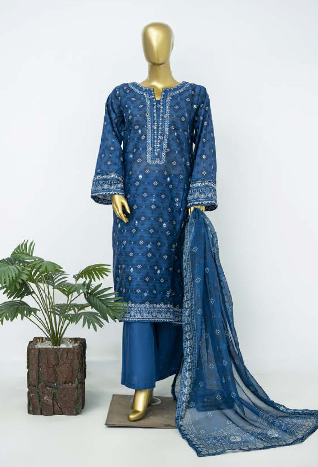 BIN SAEED EXCLUSIVE EMBROIDERED 3PC COLLECTION 06