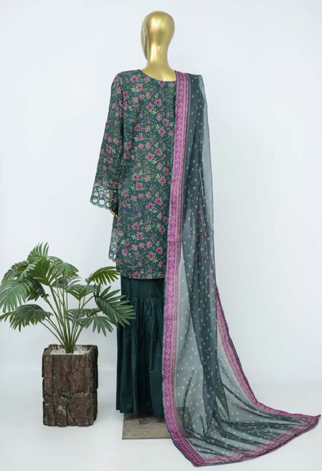 BIN SAEED EXCLUSIVE EMBROIDERED 3PC COLLECTION 07