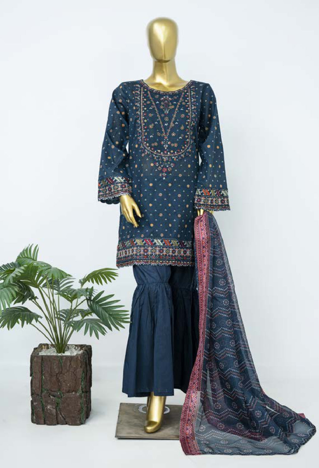 BIN SAEED EXCLUSIVE EMBROIDERED 3PC COLLECTION 08