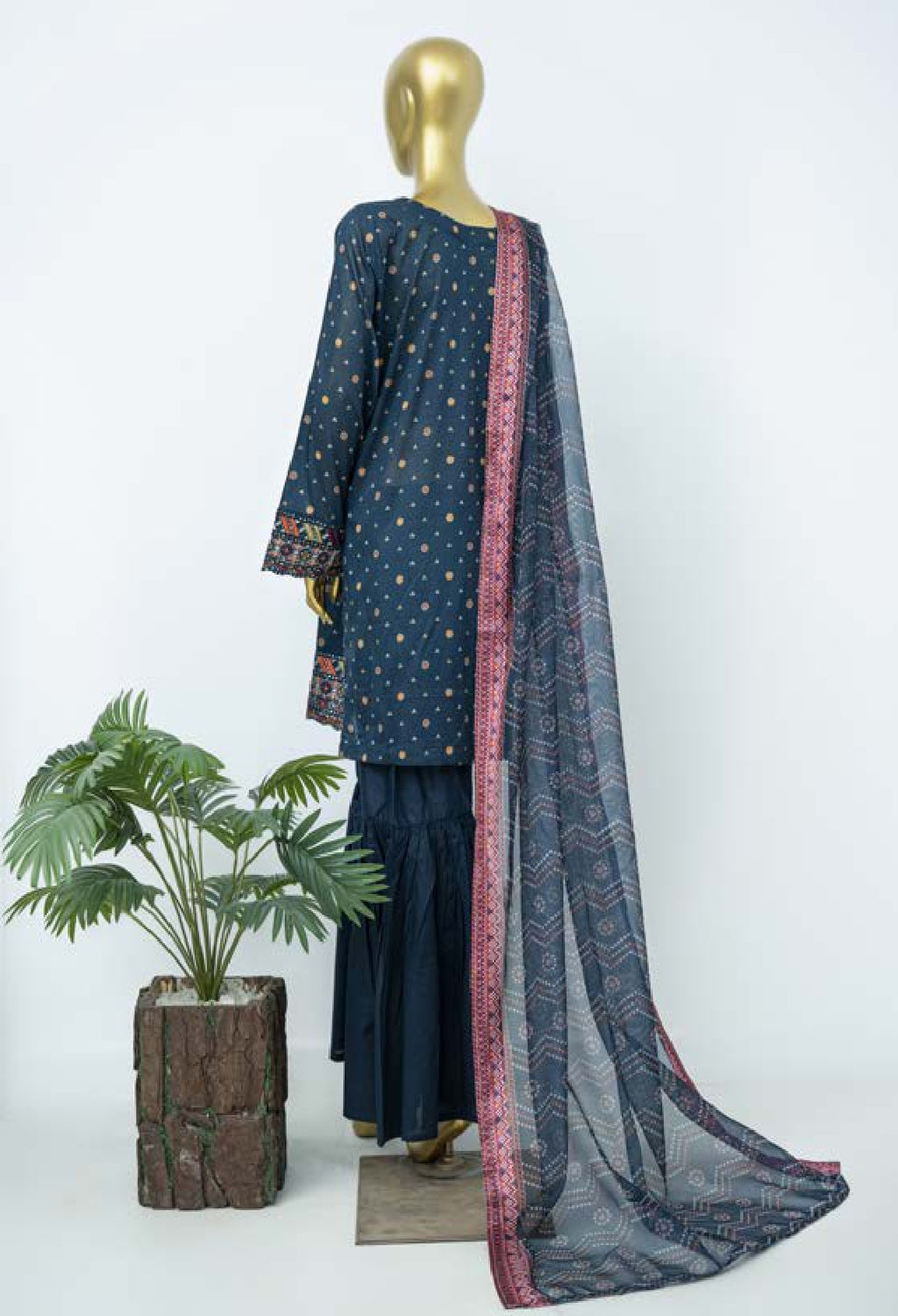 BIN SAEED EXCLUSIVE EMBROIDERED 3PC COLLECTION 08