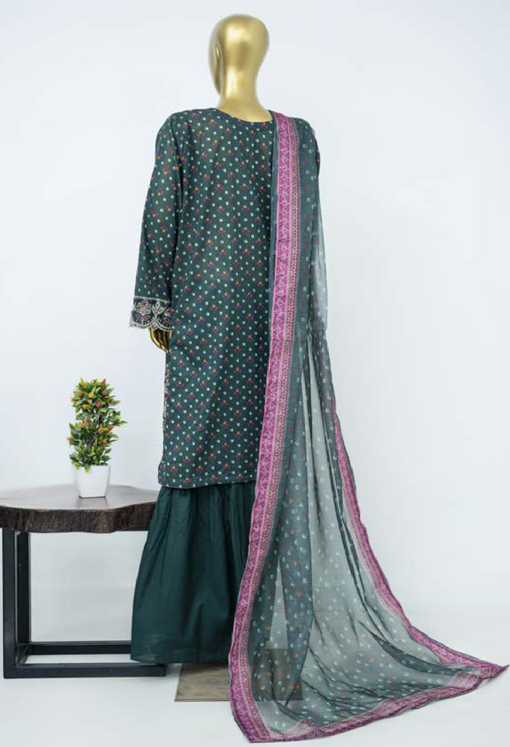 BIN SAEED EXCLUSIVE EMBROIDERED 3PC COLLECTION 09