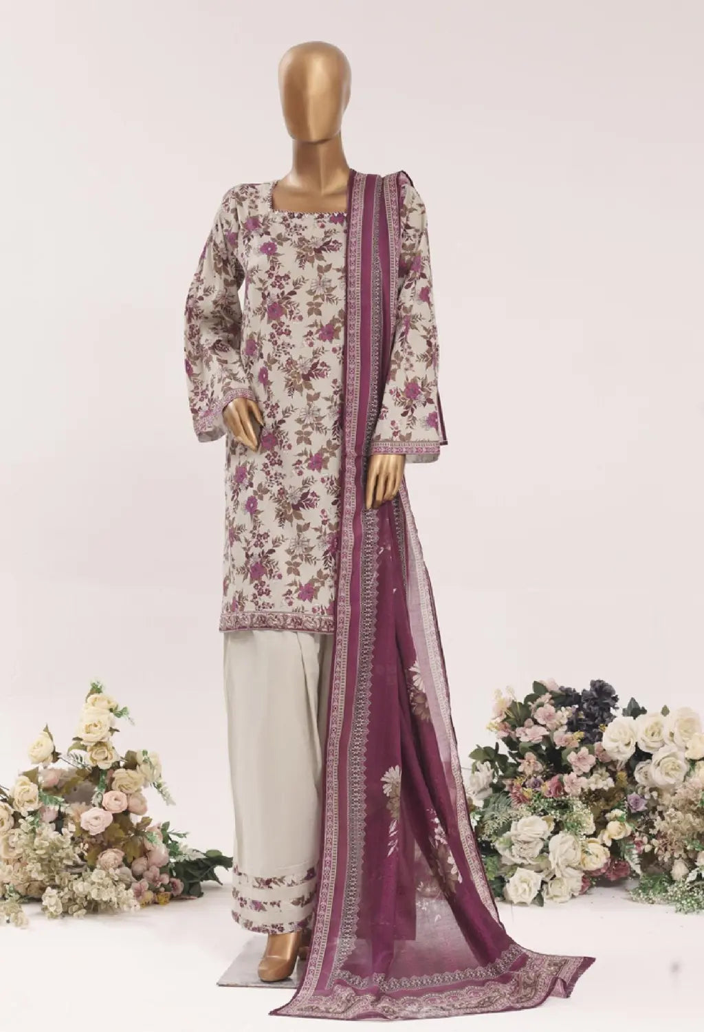 BIN SAEED FARSHI SHALWAR 3PC VOLUME 3 COLLECTION 04