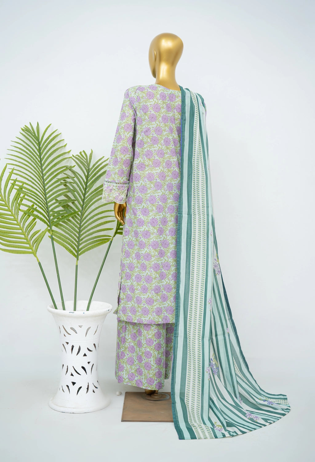 BIN SAEED EXCLUSIVE EMBROIDERED WITH BELLBOTTOM TROUSER 3PC COLLECTION