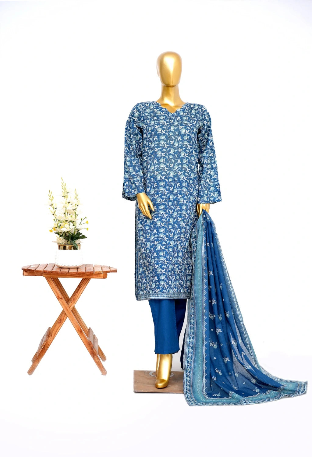 Binsaeed Printed Three piece LSM 0462