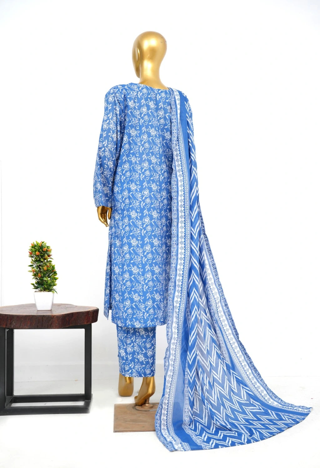 Binsaeed Printed Three piece LSM 0599