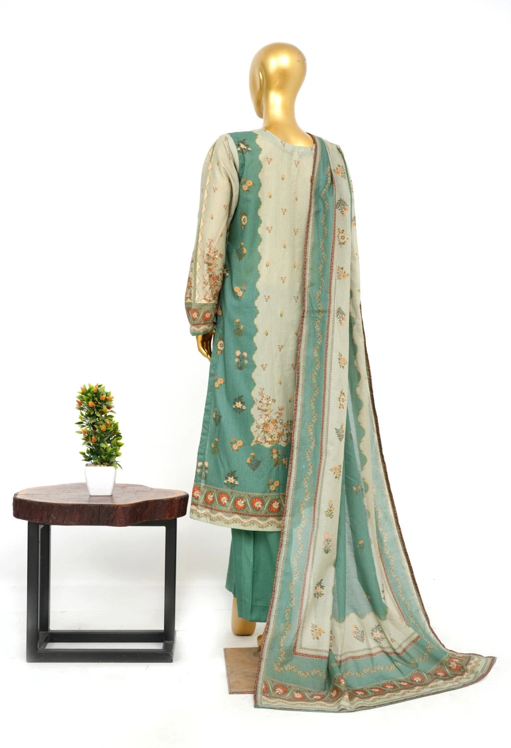 Binsaeed Printed Three piece LSM 0367
