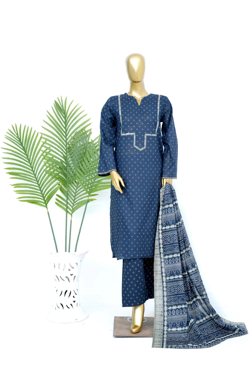 Binsaeed Printed Three piece LSM 0422