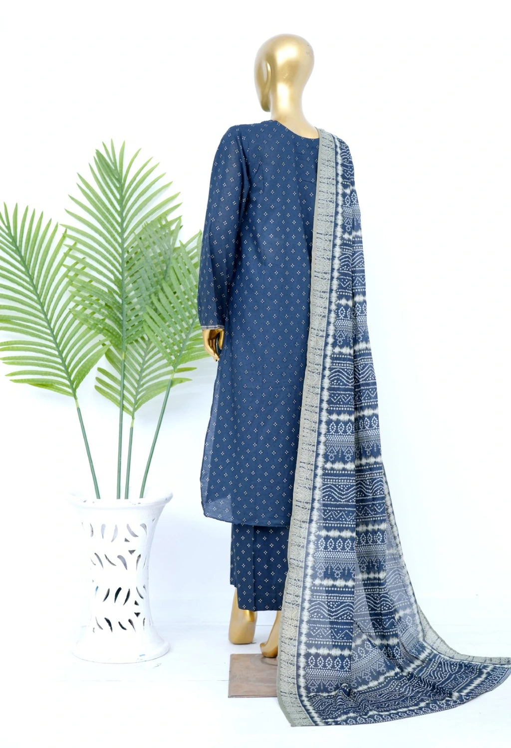 Binsaeed Printed Three piece LSM 0422