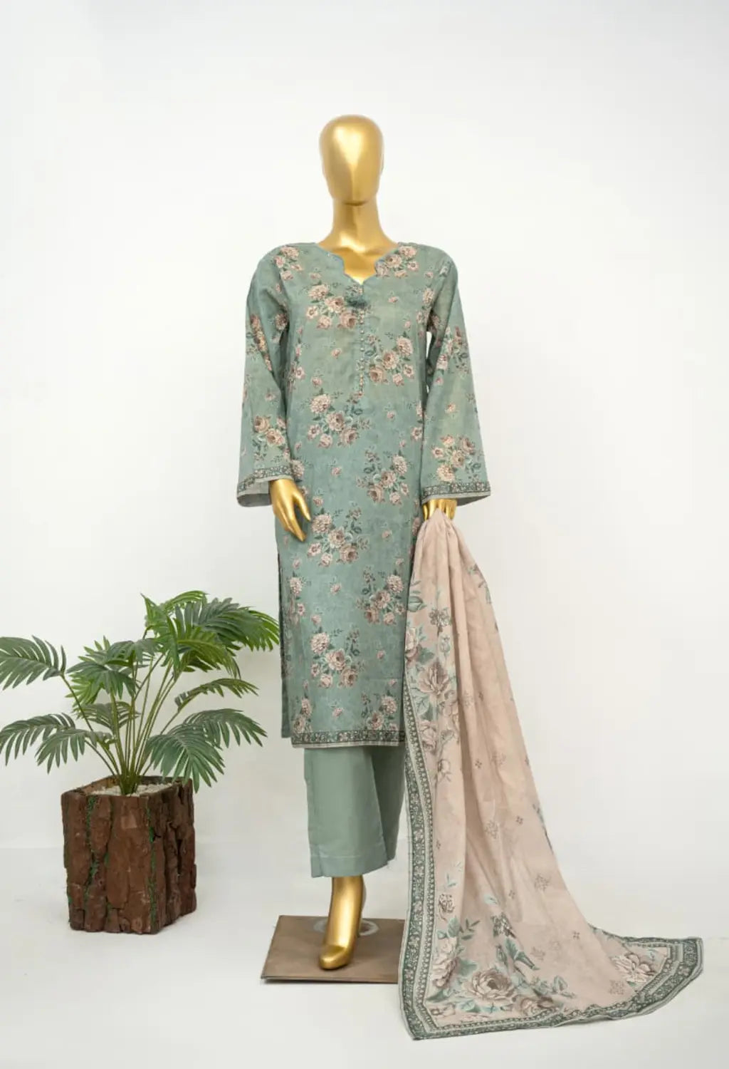 Binsaeed Printed Three piece