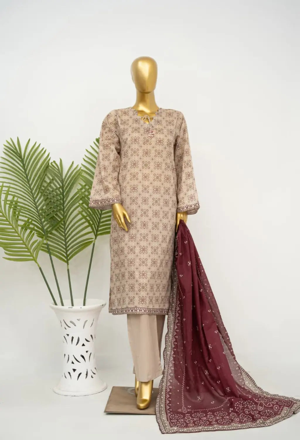 Binsaeed Printed Three piece
