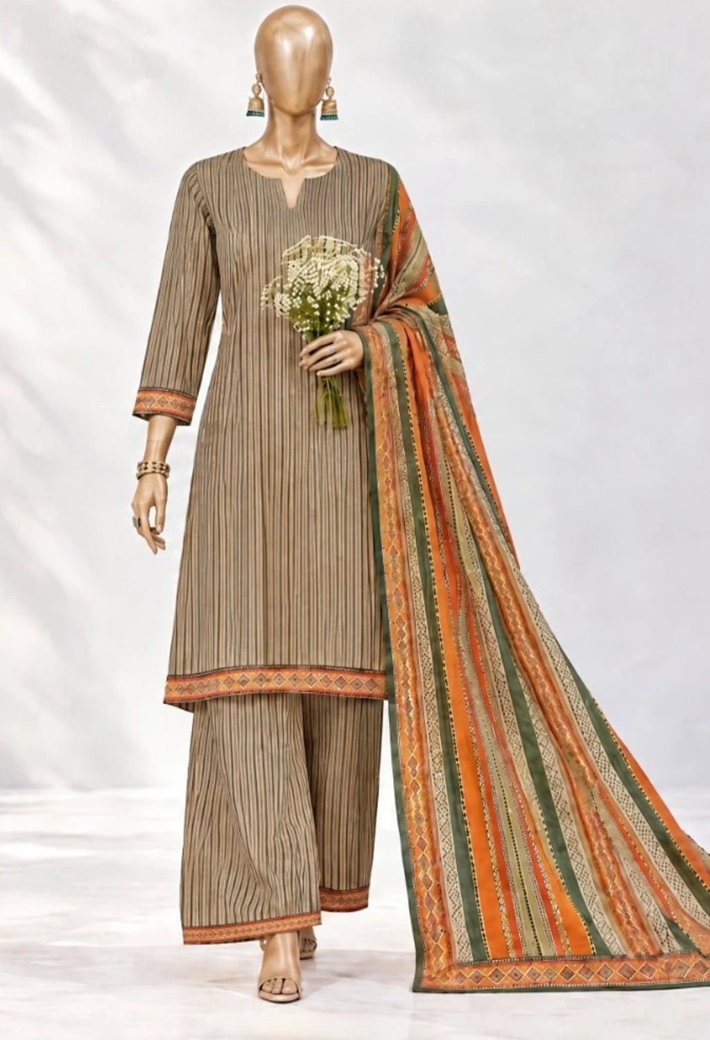 BIN SAEED PRINTED 3PC KHADDAR ROOHI COLLECTION
