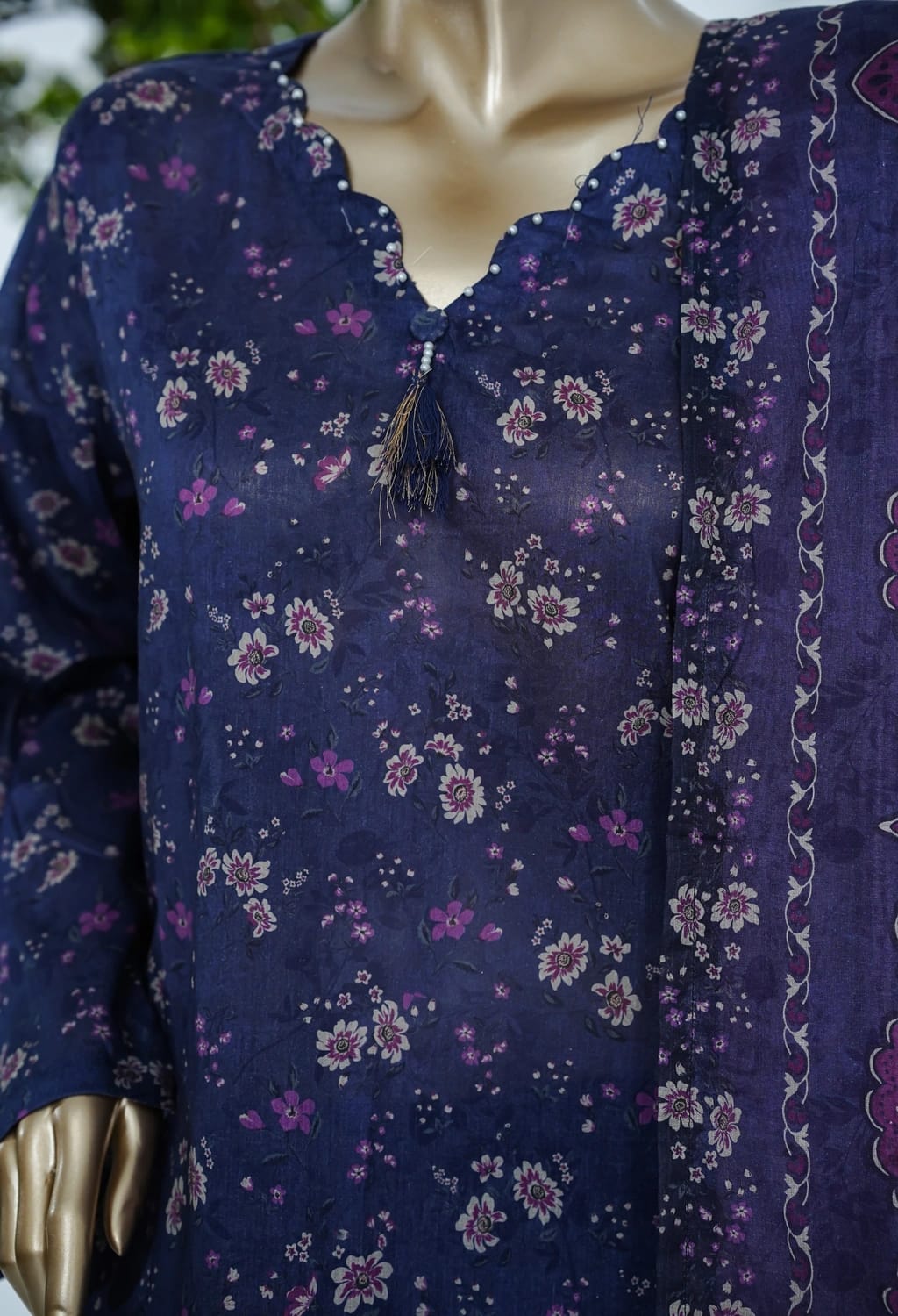 Binsaeed Lawn Printed 3pc (LSM0153)