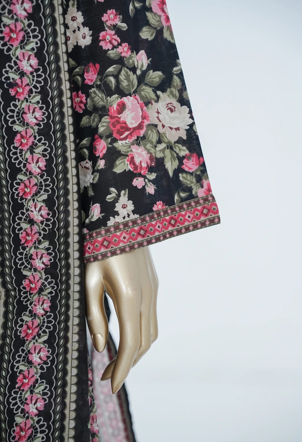 Binsaeed Lawn Printed 3pc (LSM0157)