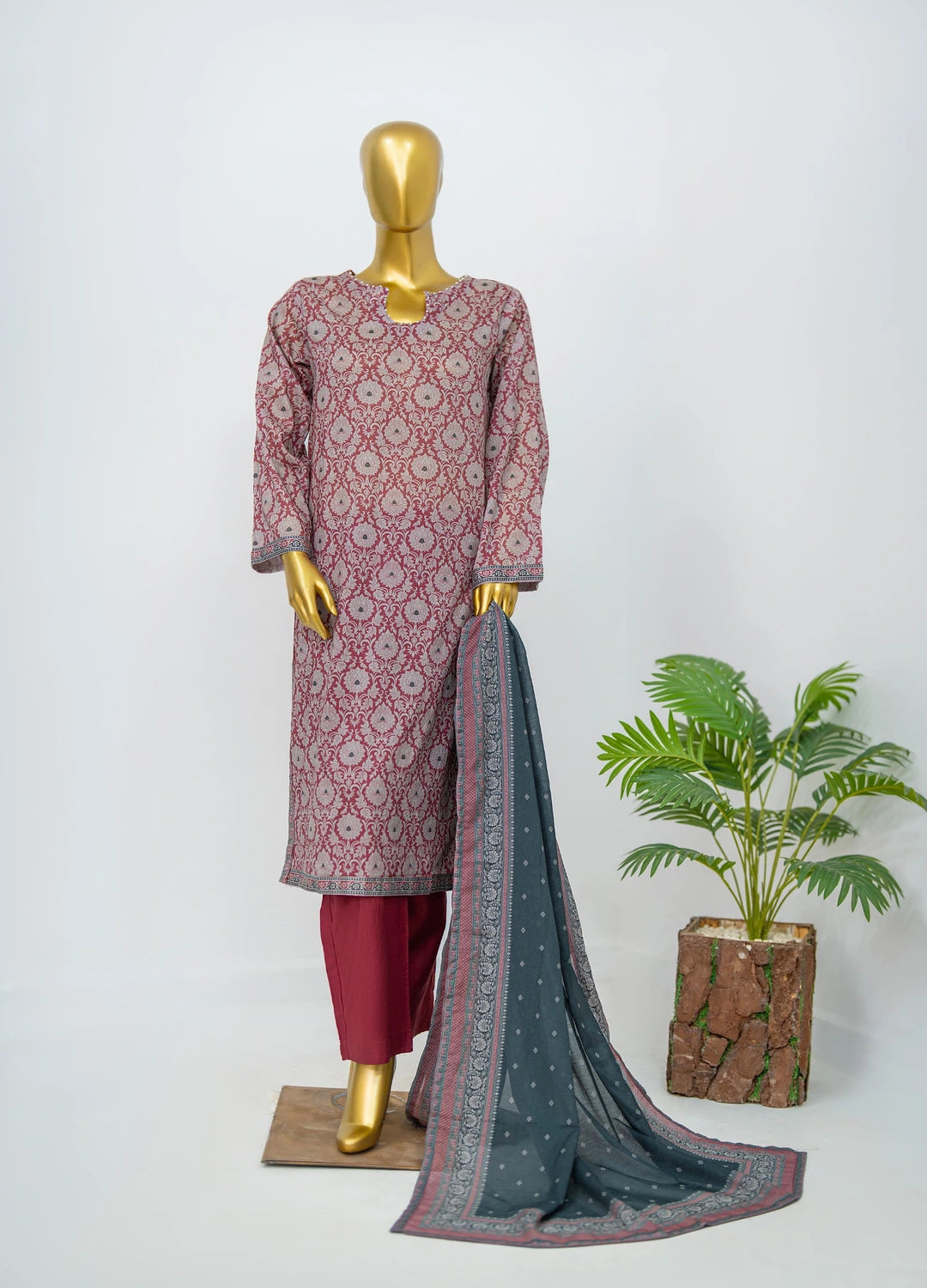 Binsaeed Printed 3pc P2