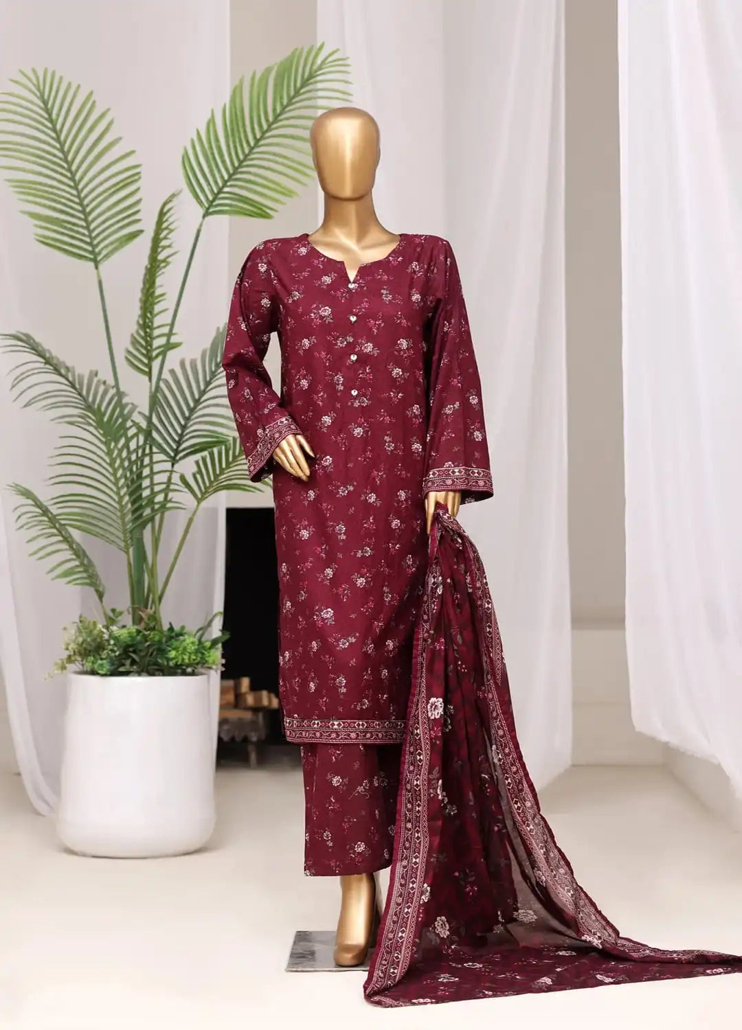 Binsaeed Printed 3pc P13