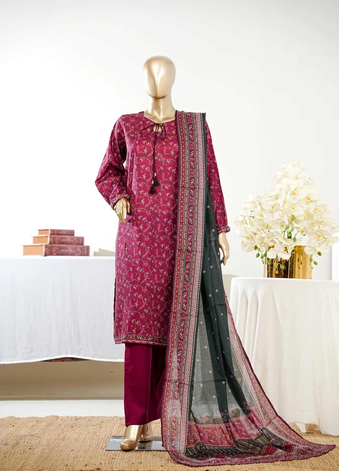 Binsaeed Printed 3pc P18