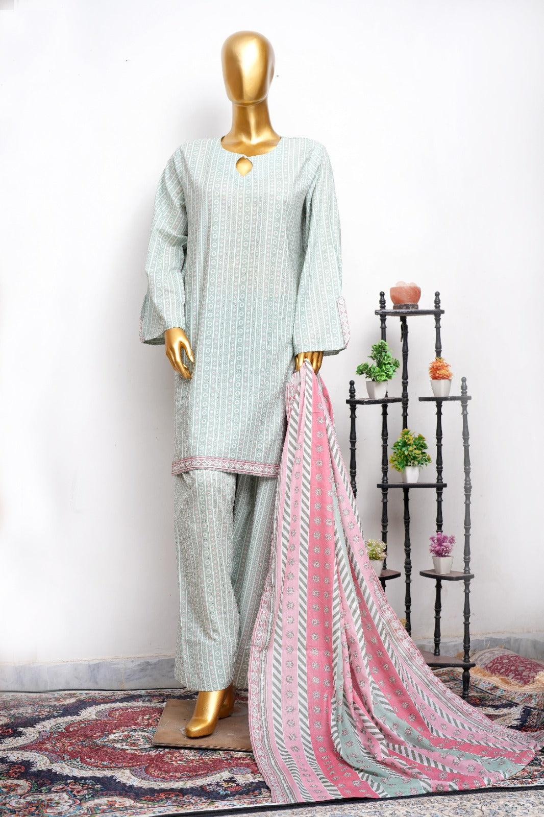 Bin Saeed Three Piece Farshi Exclusive lsm 0627