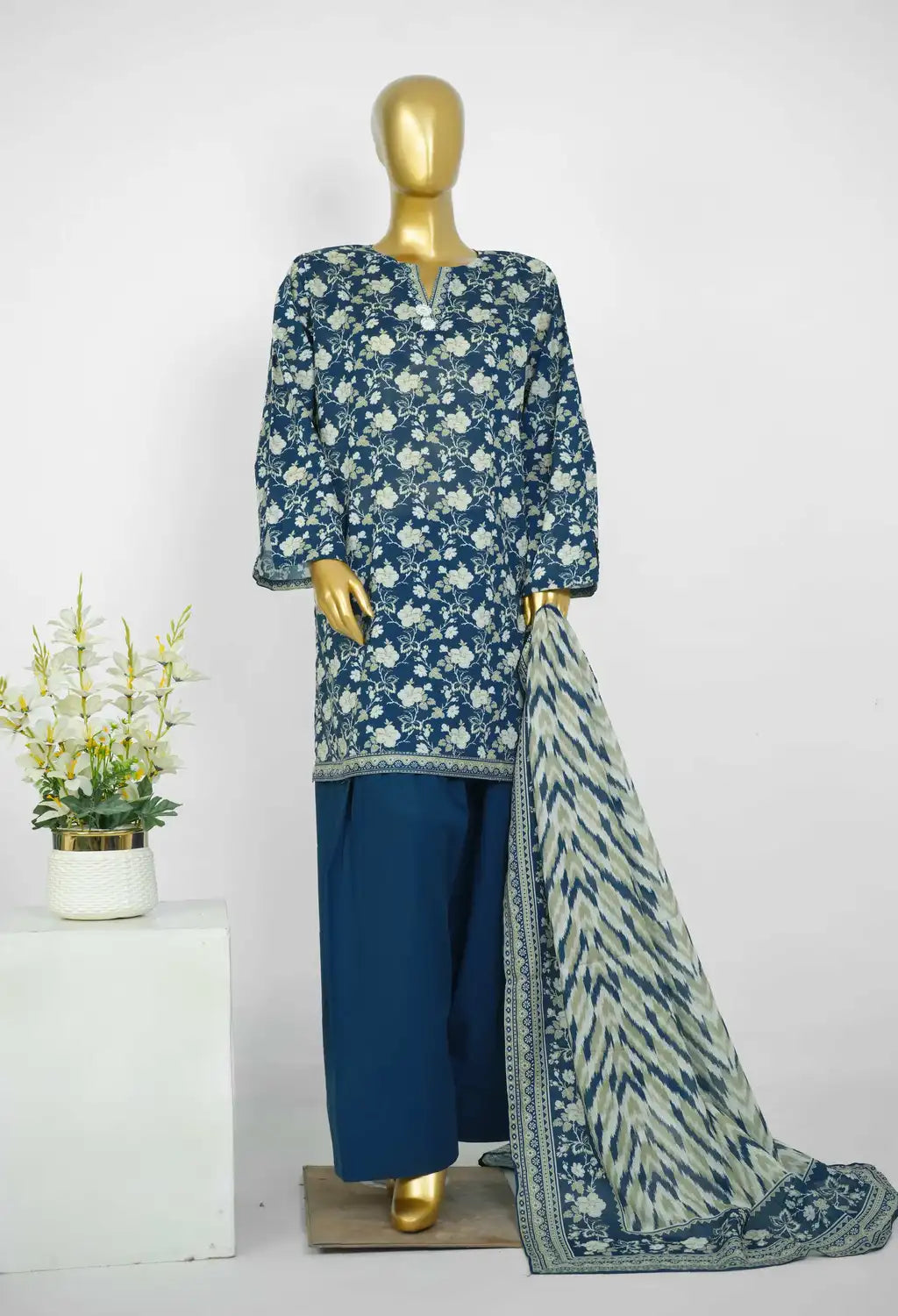 BIN SAEED EXCLUSIVE FARSHI SHALWAR 3PC COLLECTION