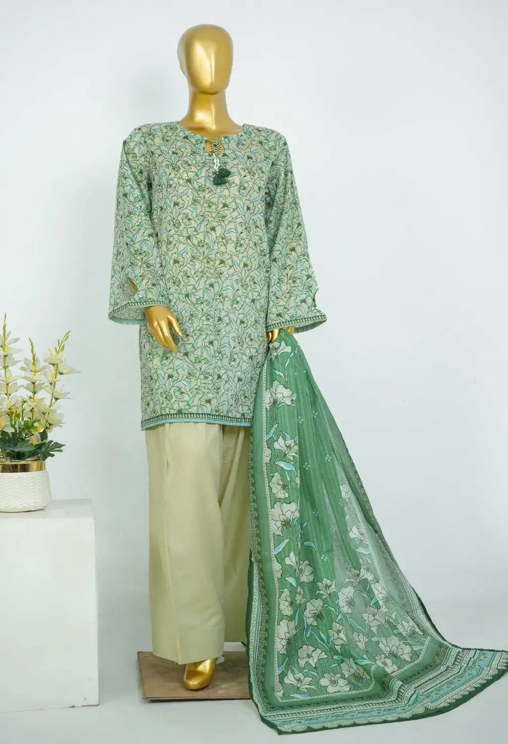 BIN SAEED EXCLUSIVE FARSHI SHALWAR 3PC COLLECTION