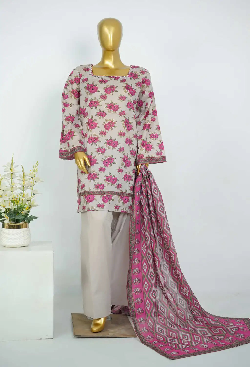 BIN SAEED EXCLUSIVE FARSHI SHALWAR 3PC COLLECTION