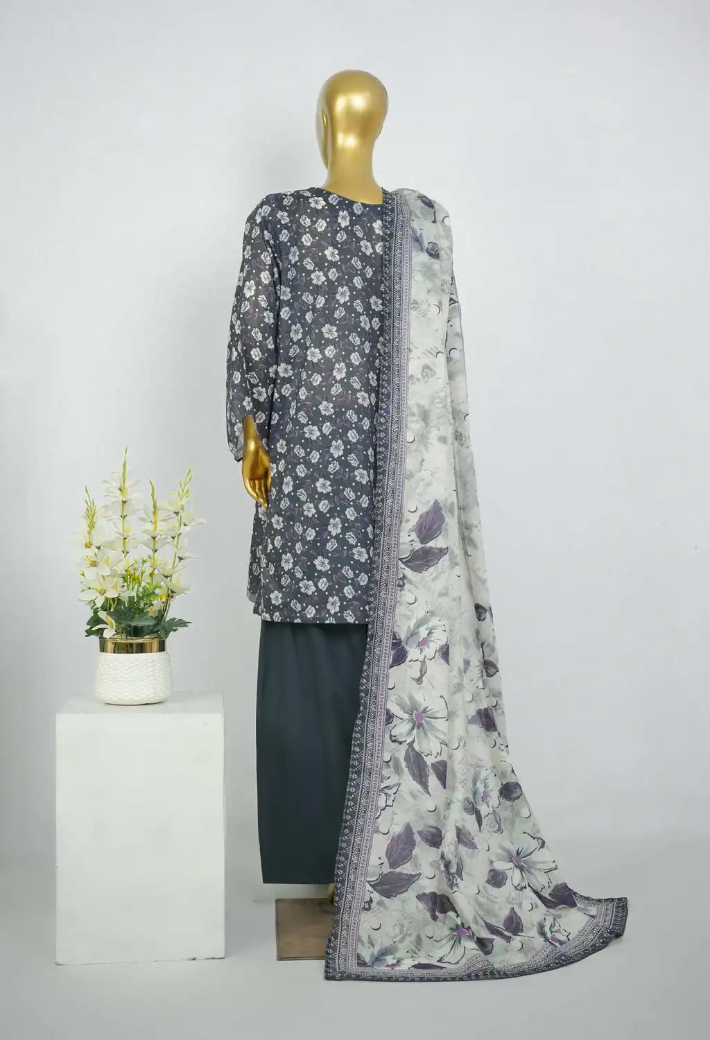 BIN SAEED EXCLUSIVE FARSHI SHALWAR 3PC COLLECTION