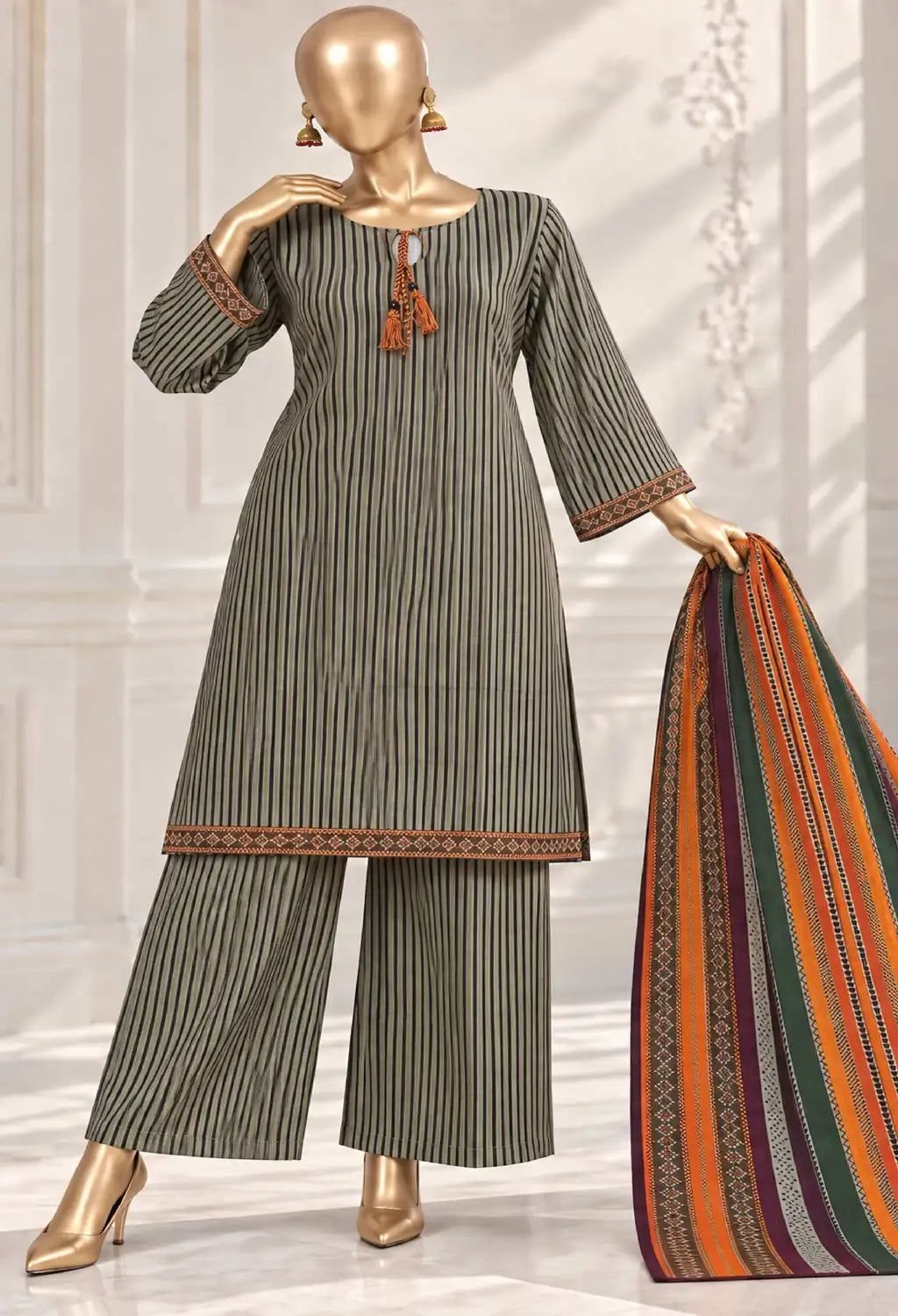 BIN SAEED PRINTED 3PC KHADDAR AURELIA COLLECTION