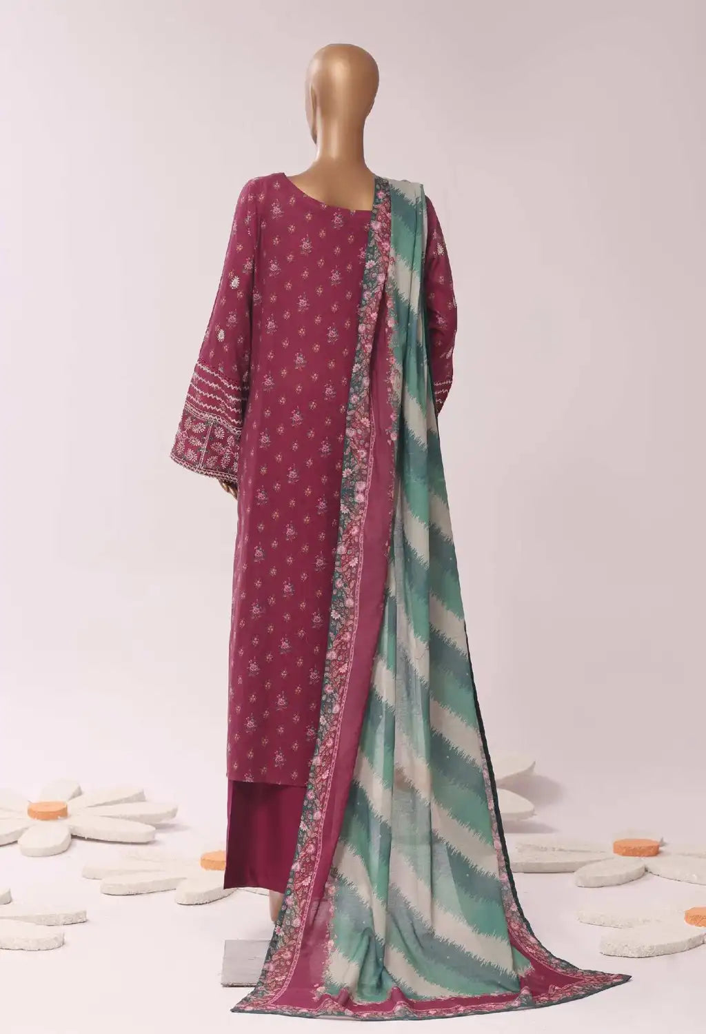 BIN SAEED EXCLUSIVE EMBROIDERED 3PC COLLECTION 03