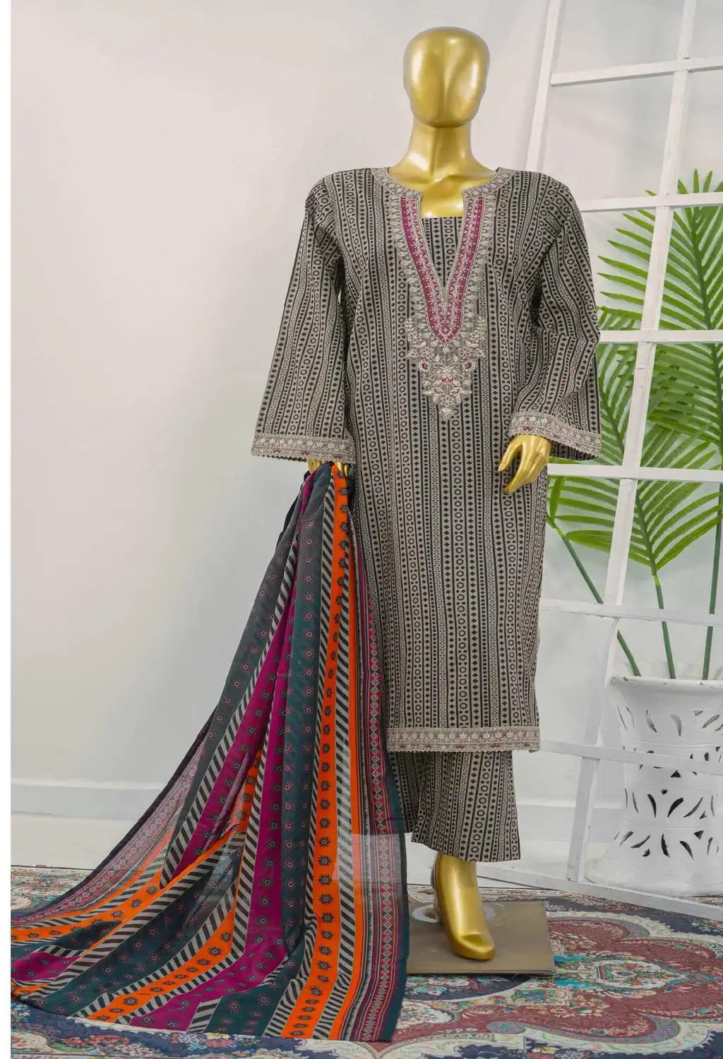 BIN SAEED EXCLUSIVE EMBROIDERED 3PC COLLECTION 05