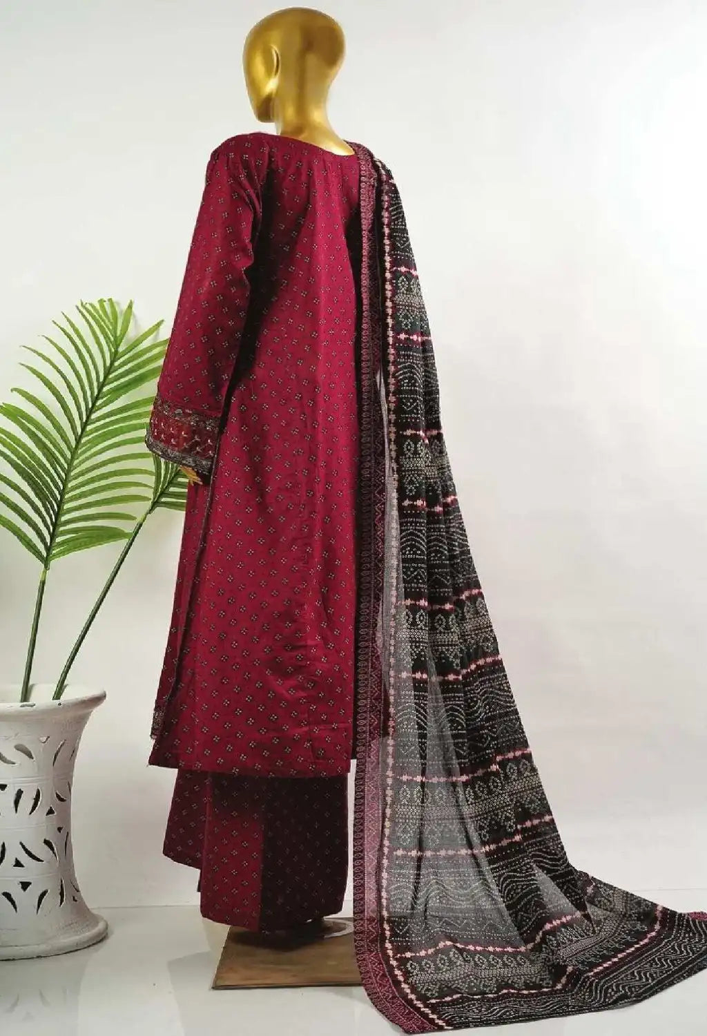 BIN SAEED EMBROIDERED FROCK 3PC COLLECTION