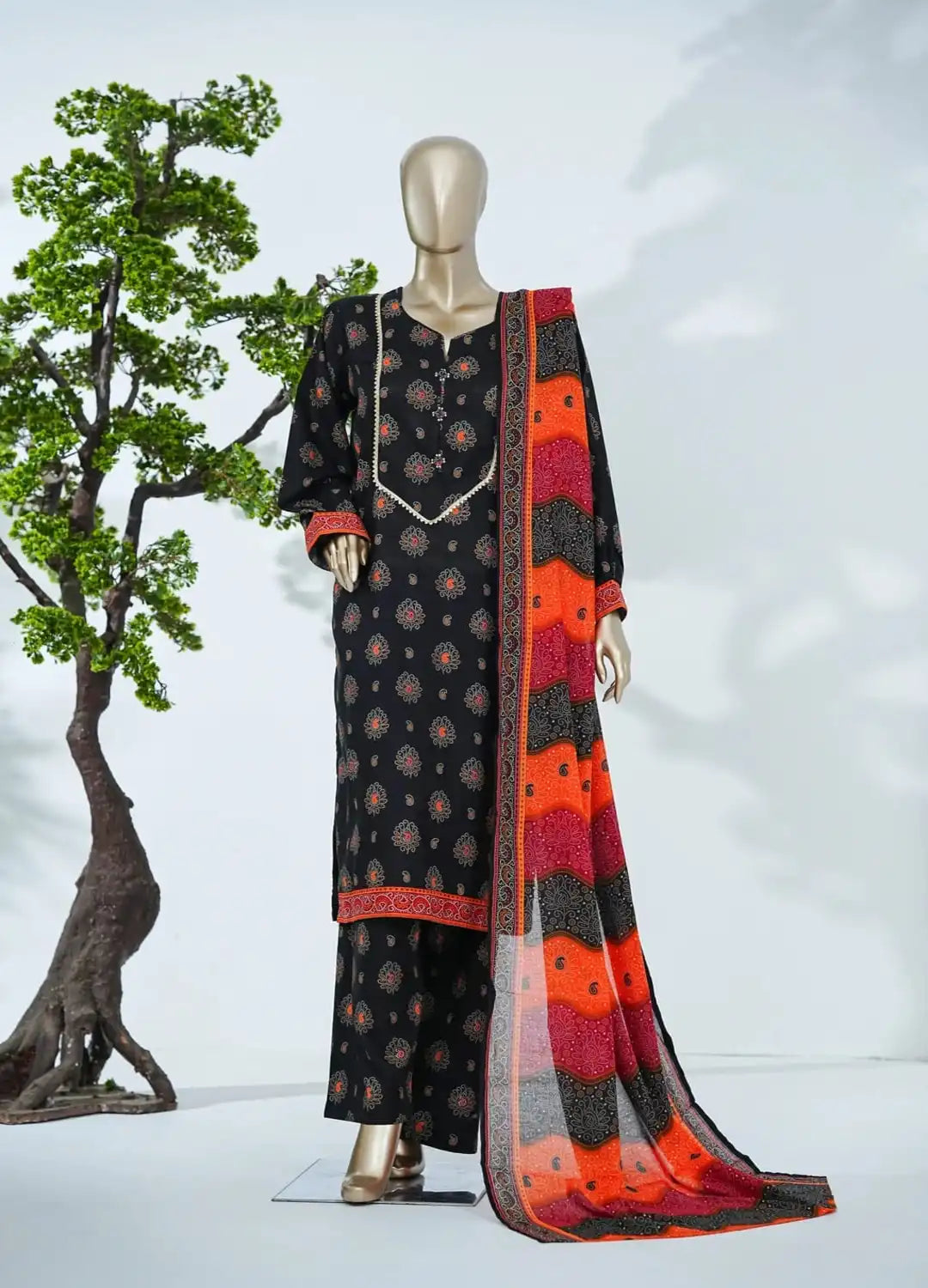 Binsaeed Printed Three piece P35