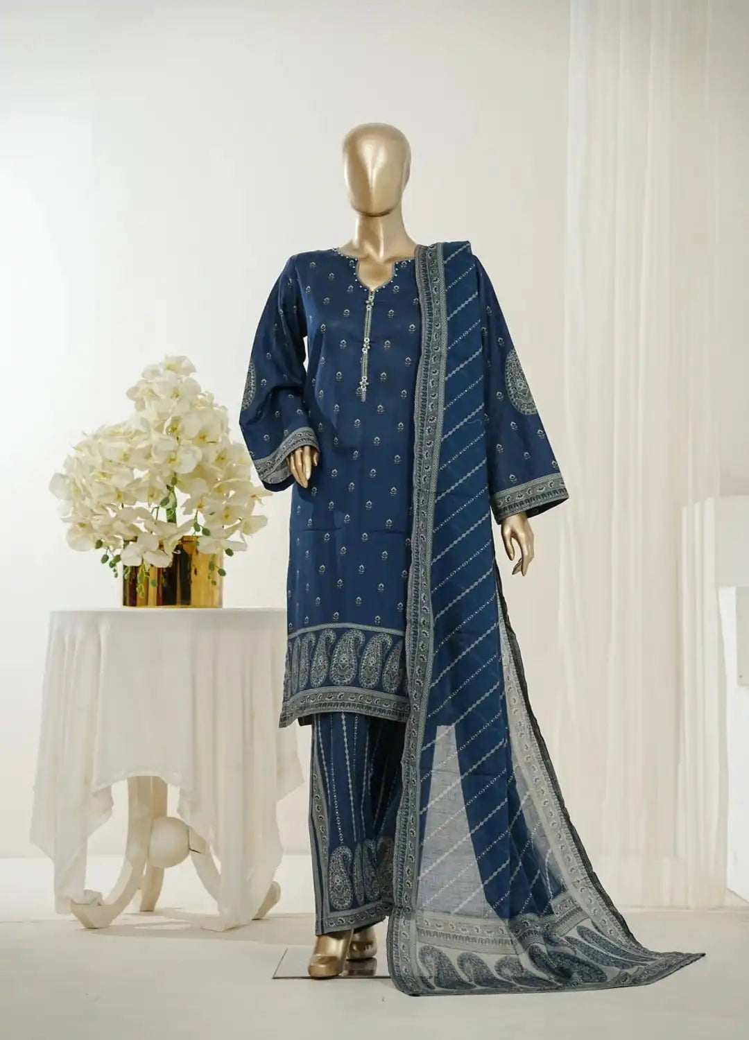 Binsaeed Printed Three piece P46