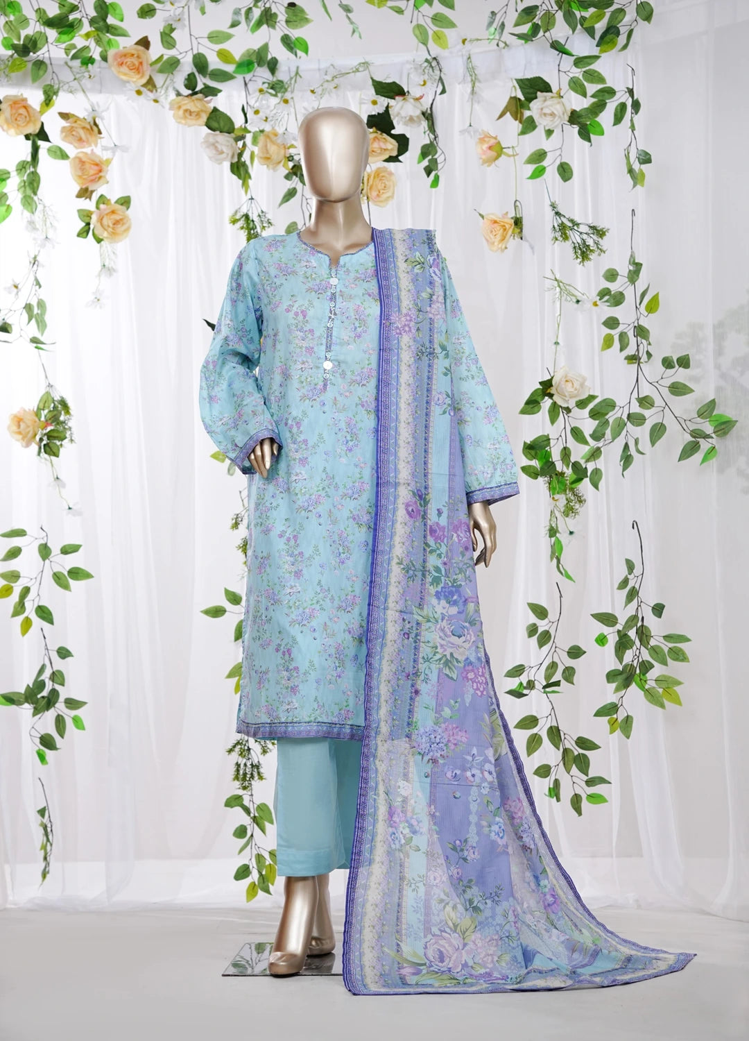 Binsaeed Printed Three piece P28