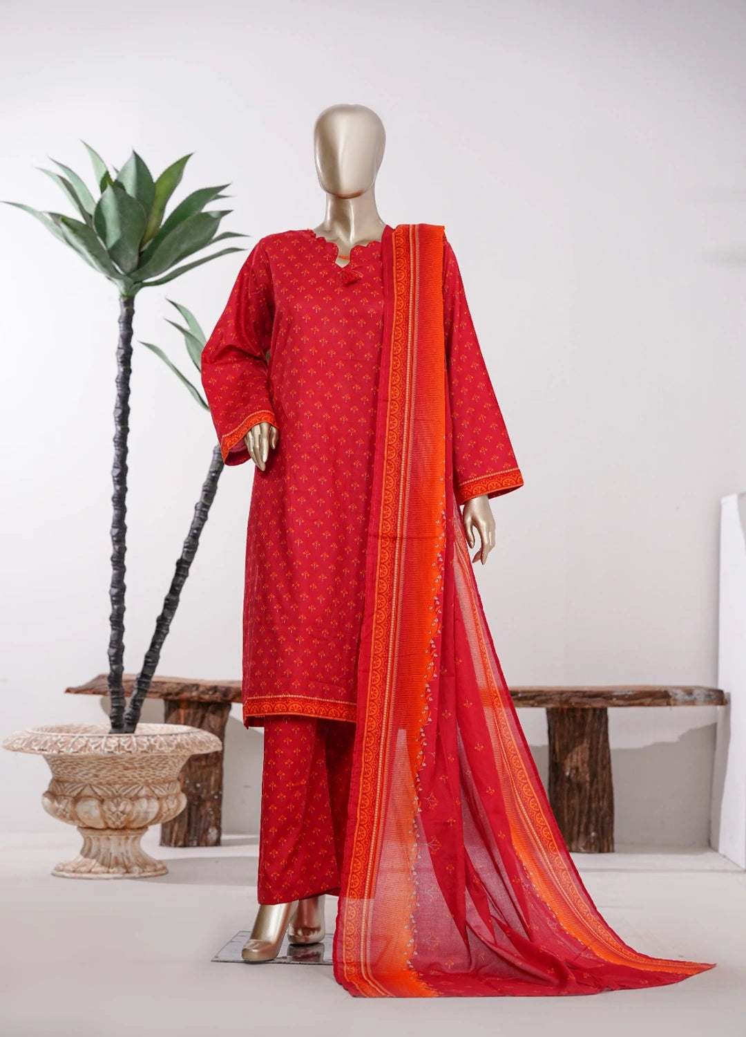 Binsaeed Printed Three piece P25
