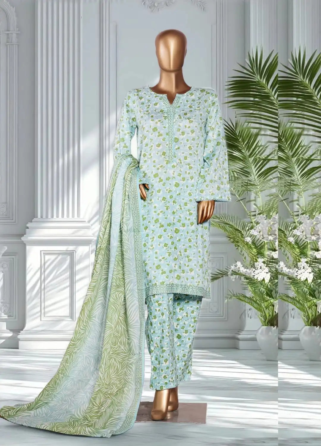 Binsaeed Printed Three piece P44