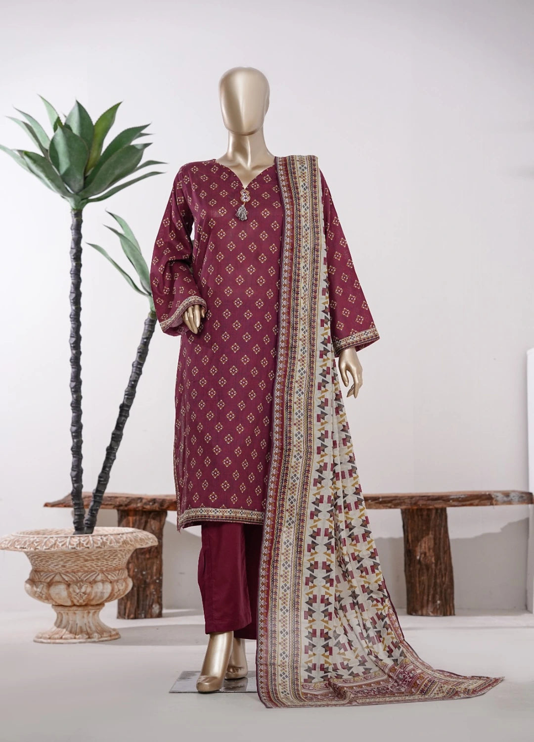 Binsaeed Printed Three piece P21