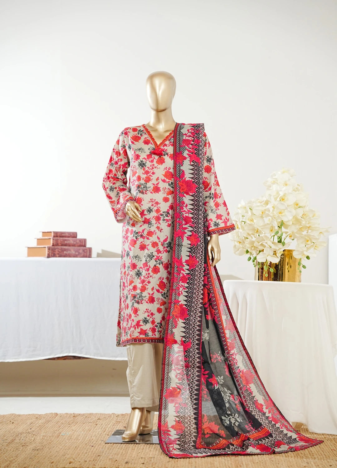 Binsaeed Printed Three piece P23