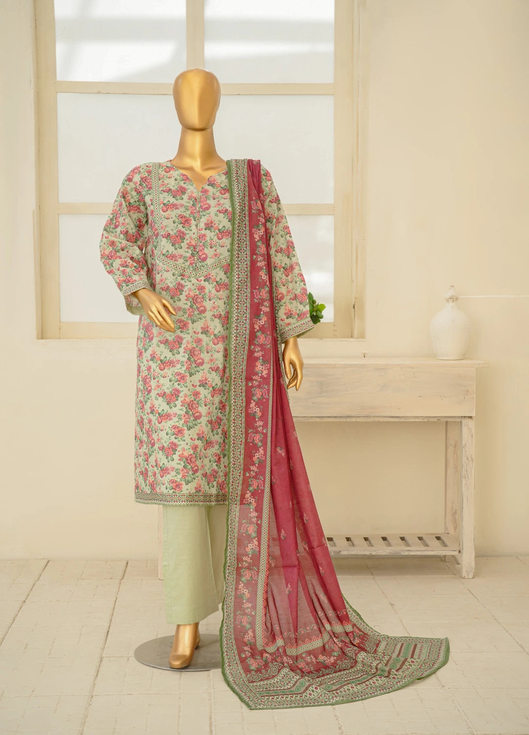 Binsaeed Printed Three piece P49