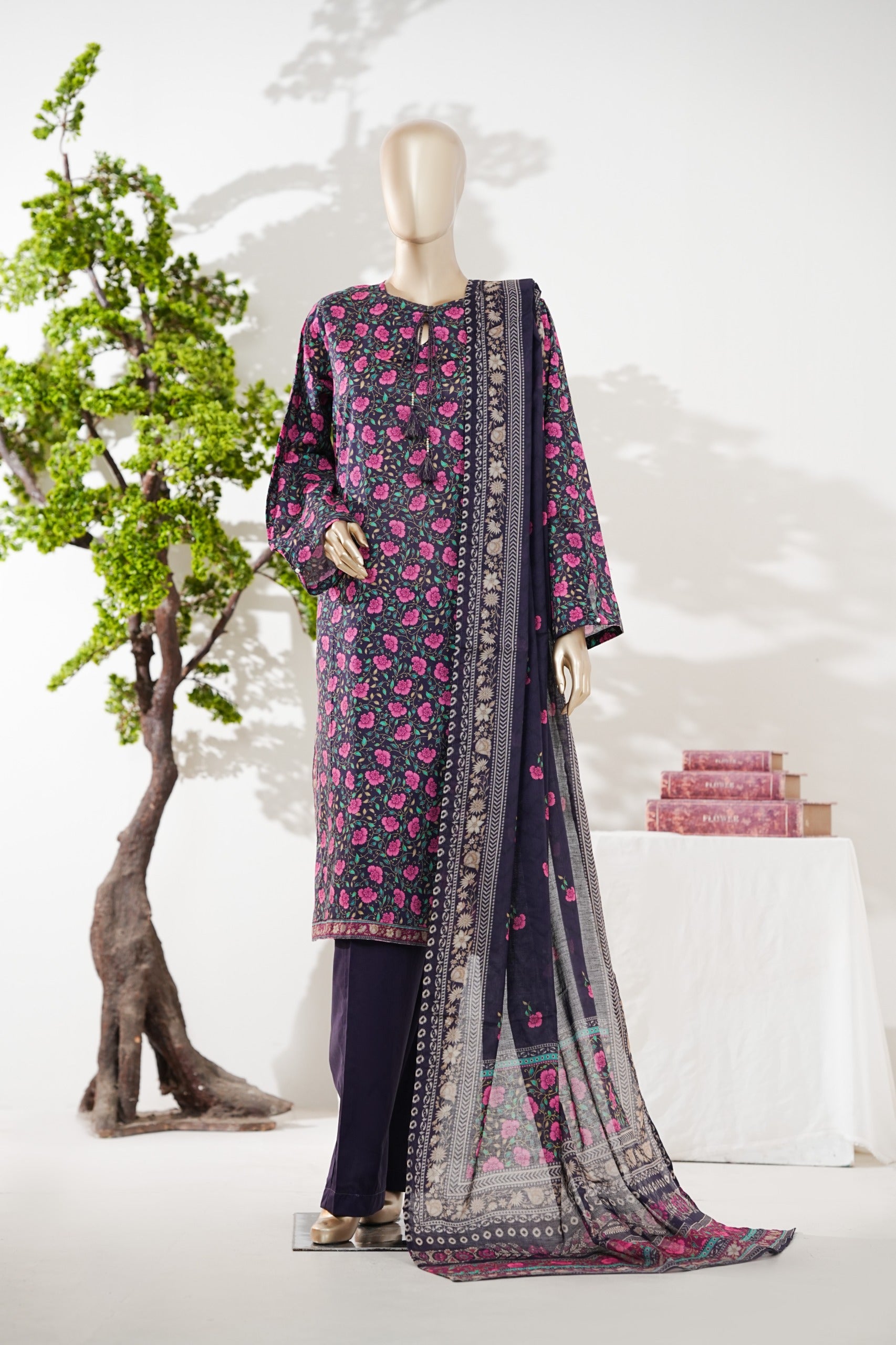 Binsaeed Printed Three piece P29
