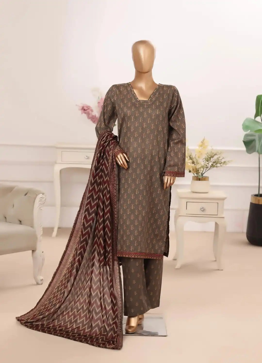 Binsaeed Printed Three piece P33