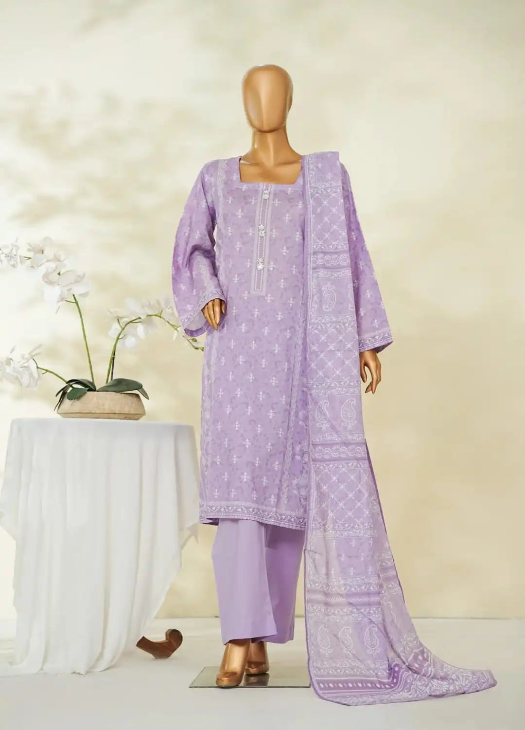 Binsaeed Printed Three piece P38