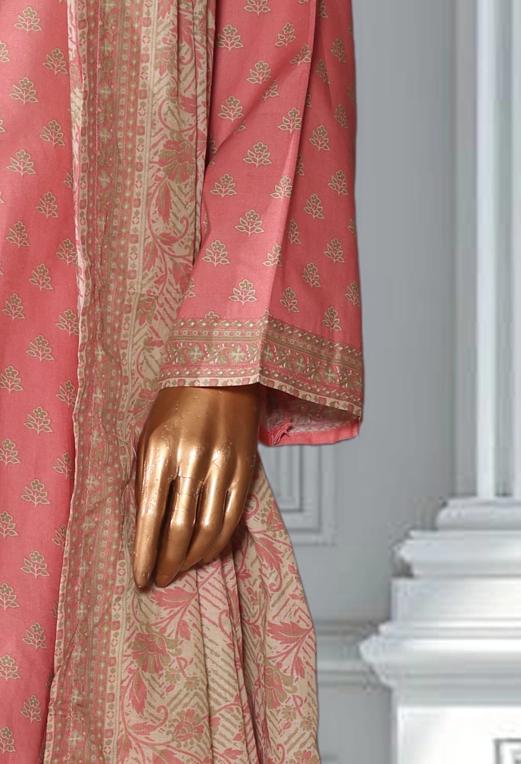 Binsaeed Lawn Printed 3pc (LSM125)