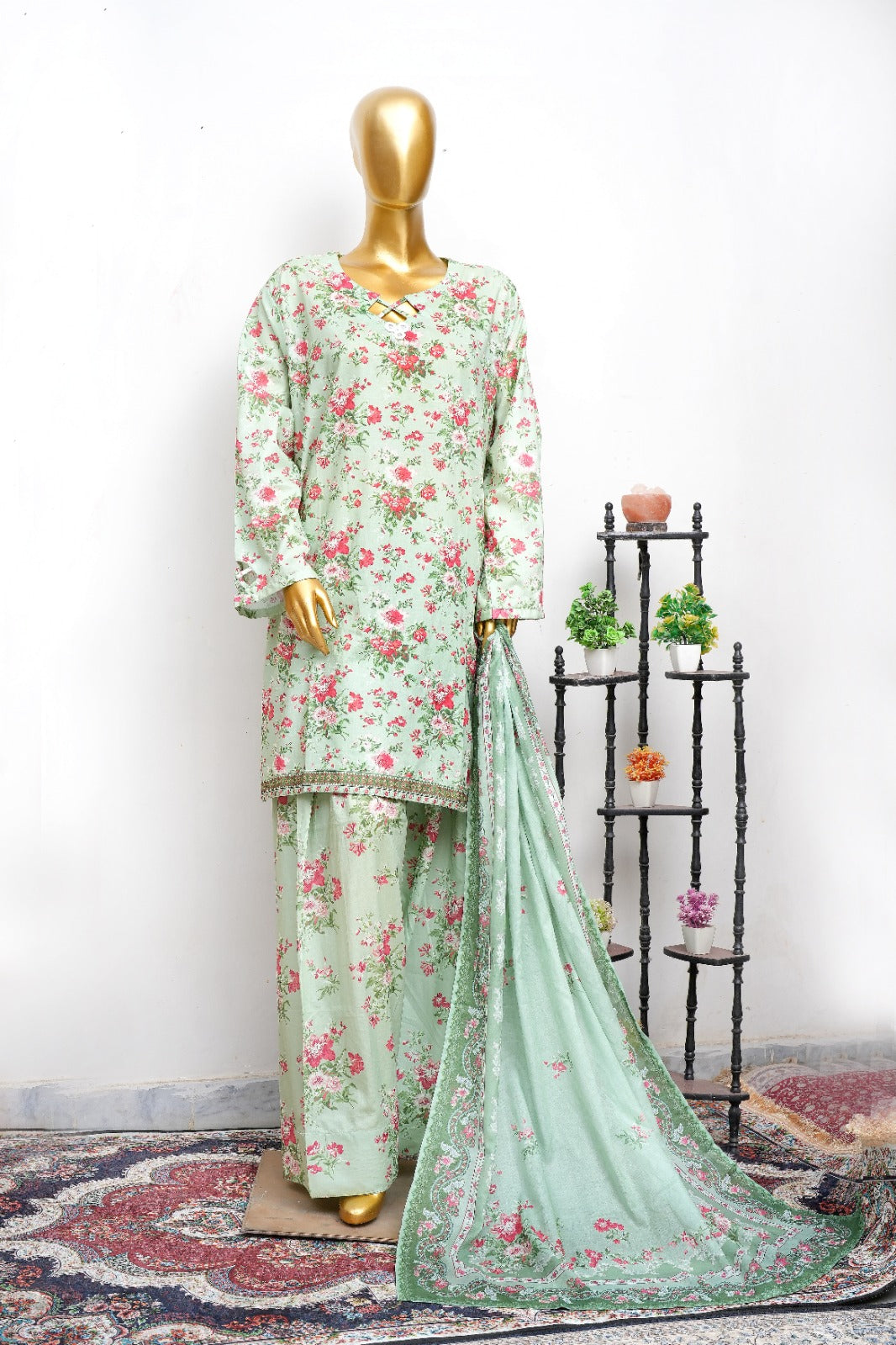 Bin Saeed Three Piece Farshi Exclusive lsm 0367